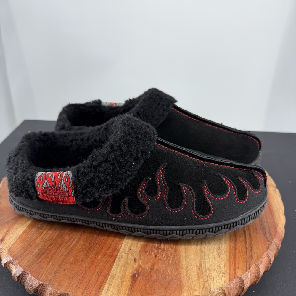 Harley-Davidson Men's Cosgrove Flame slippers sz 9